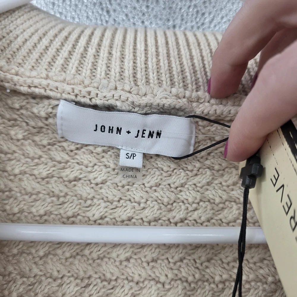 New Evereve John +‎ Jenn Sweater Small